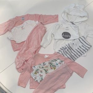 Set of 3 baby girl outfits